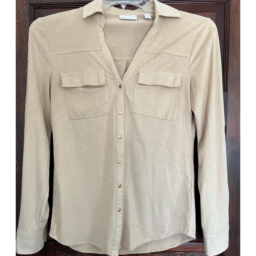 NY&CO Suede Button-up